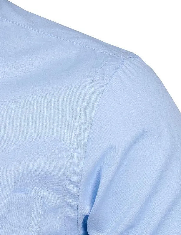 Plain sky blue formal shirt